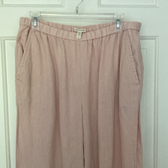 Eileen Fisher Pink Linen Pants - Picture 2 of 9